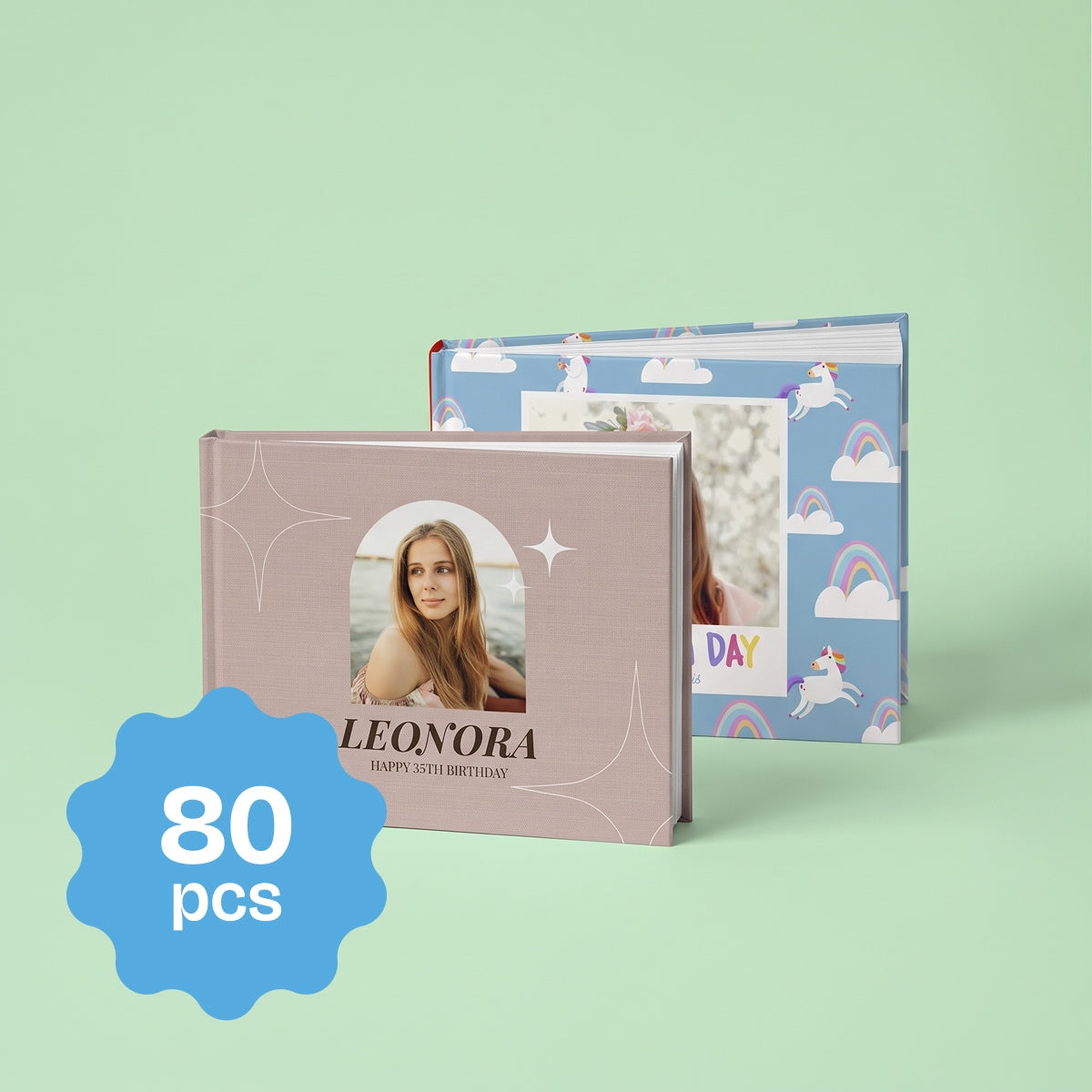 Landscape Hardcover Photo Book, 11" x 8.5", 80 pages