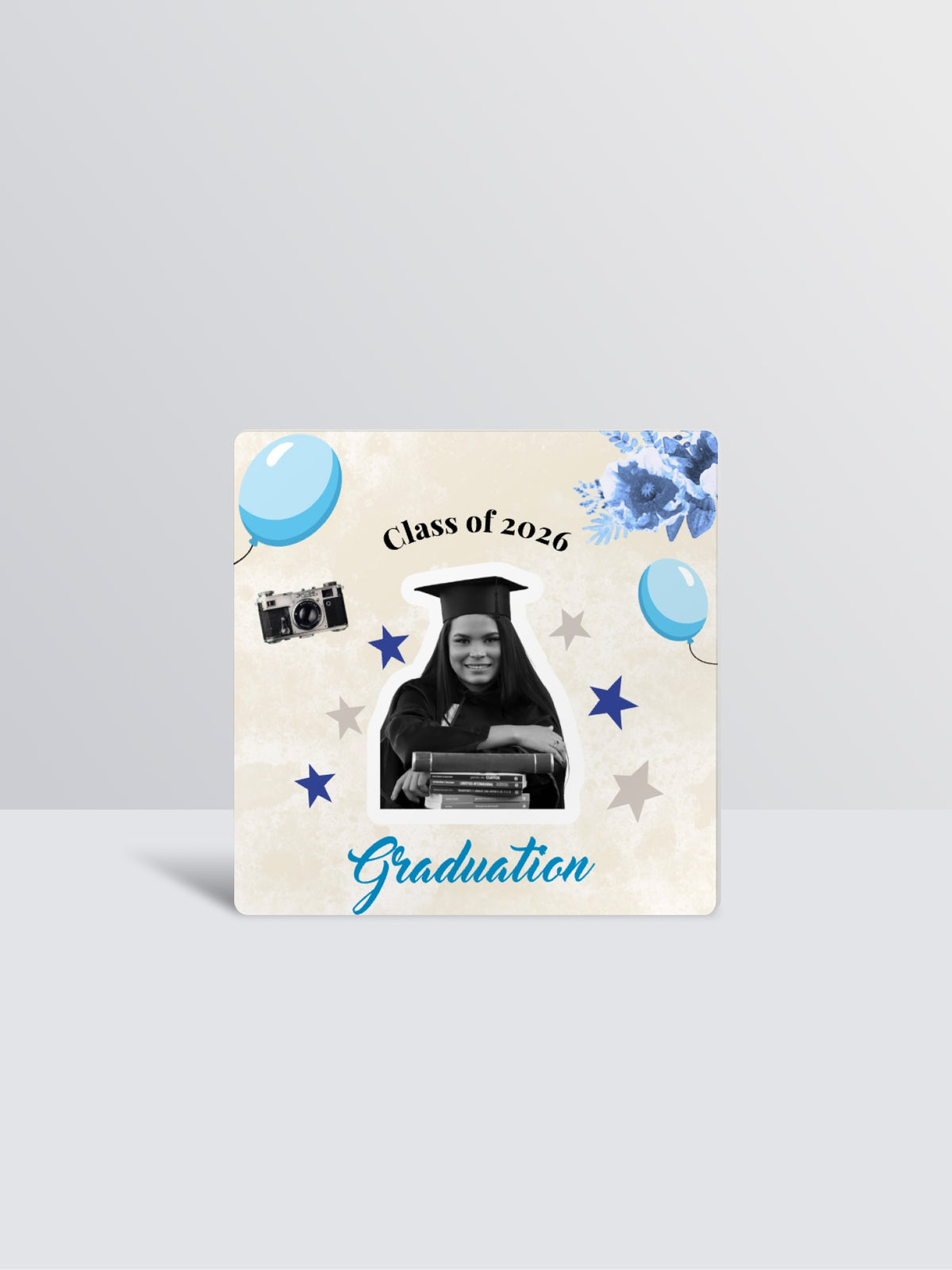 Graduation Balloons Photo Magnet