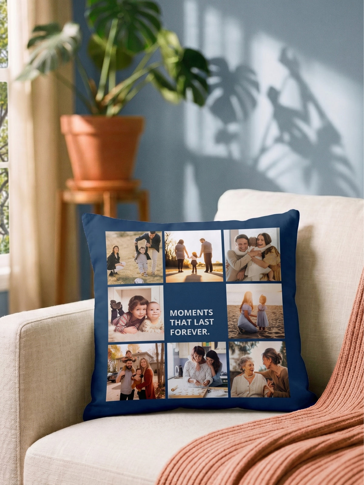 Fotokissen „Familiencollage“