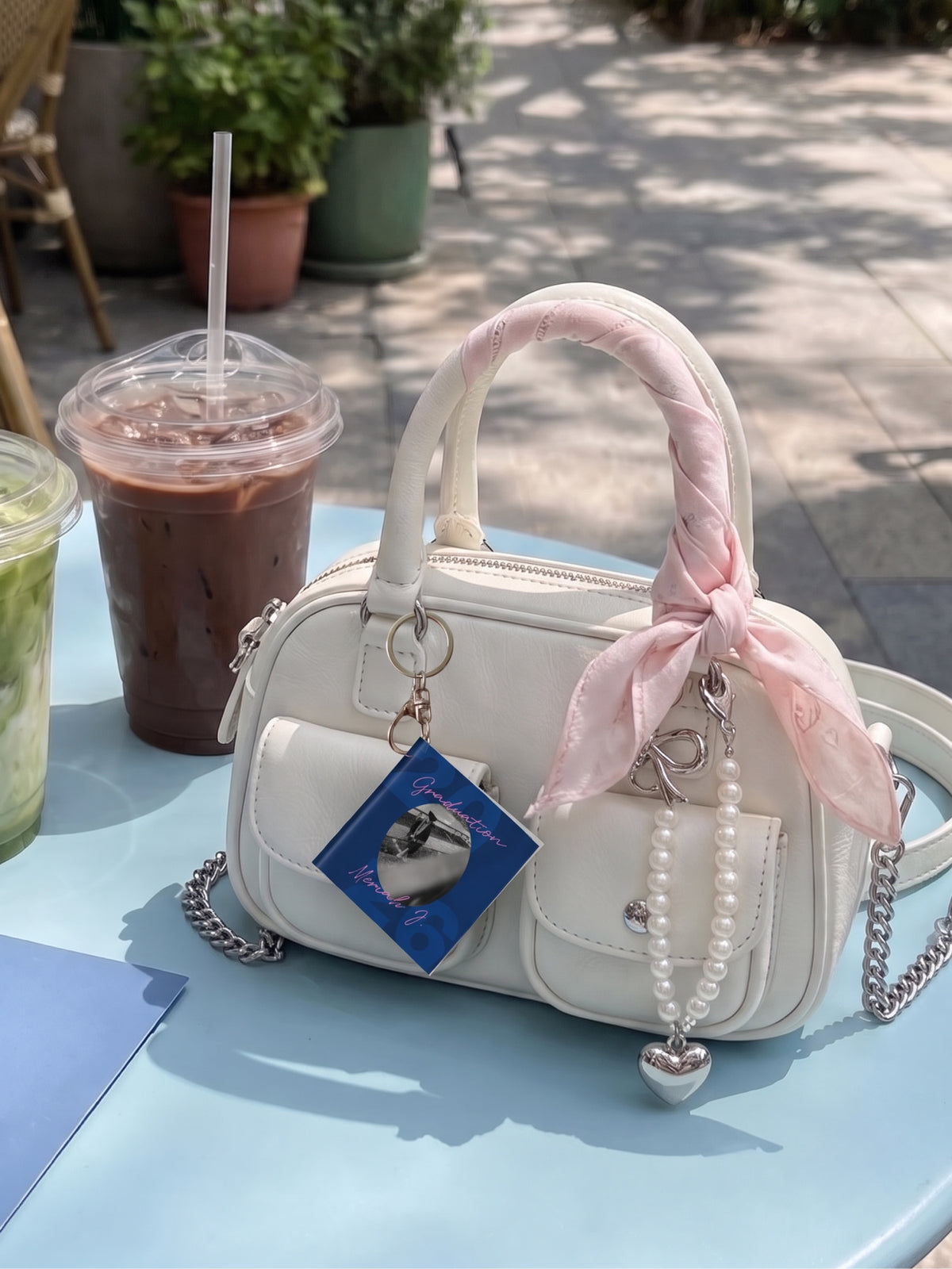 Navy Graduation Photobook Charm