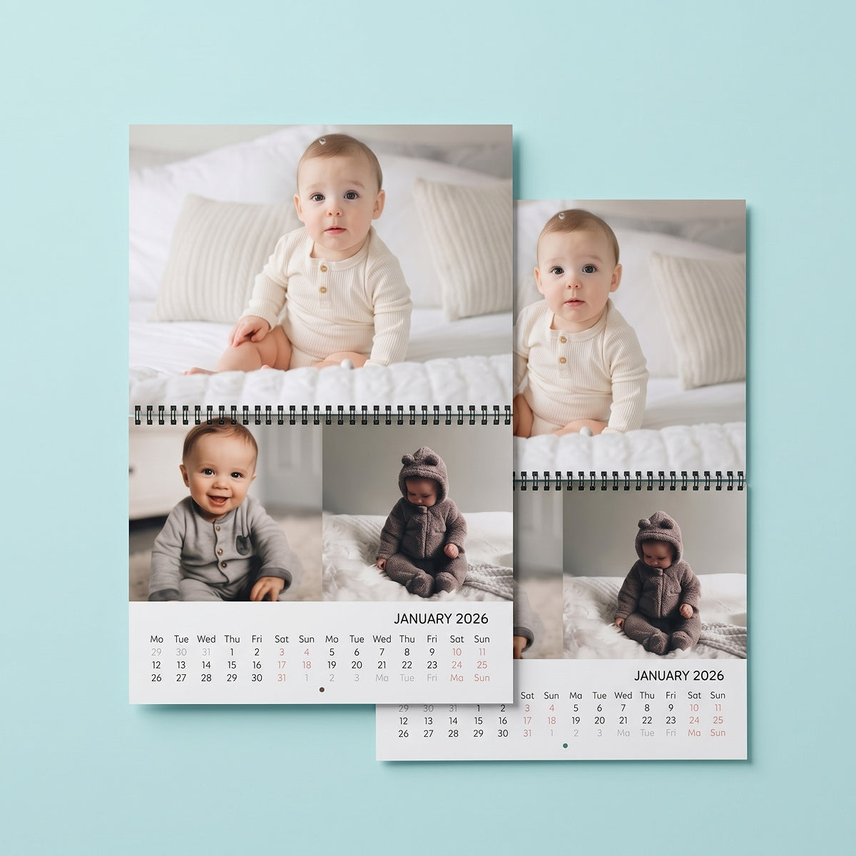 [Bundle of 2] Portrait Wall Calendar, 11" x 8"