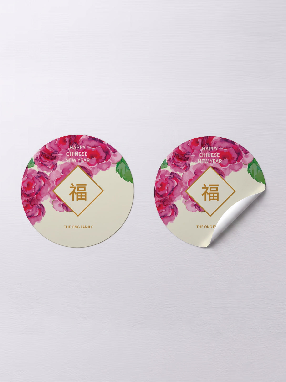 Flourishing Love Sticker Label