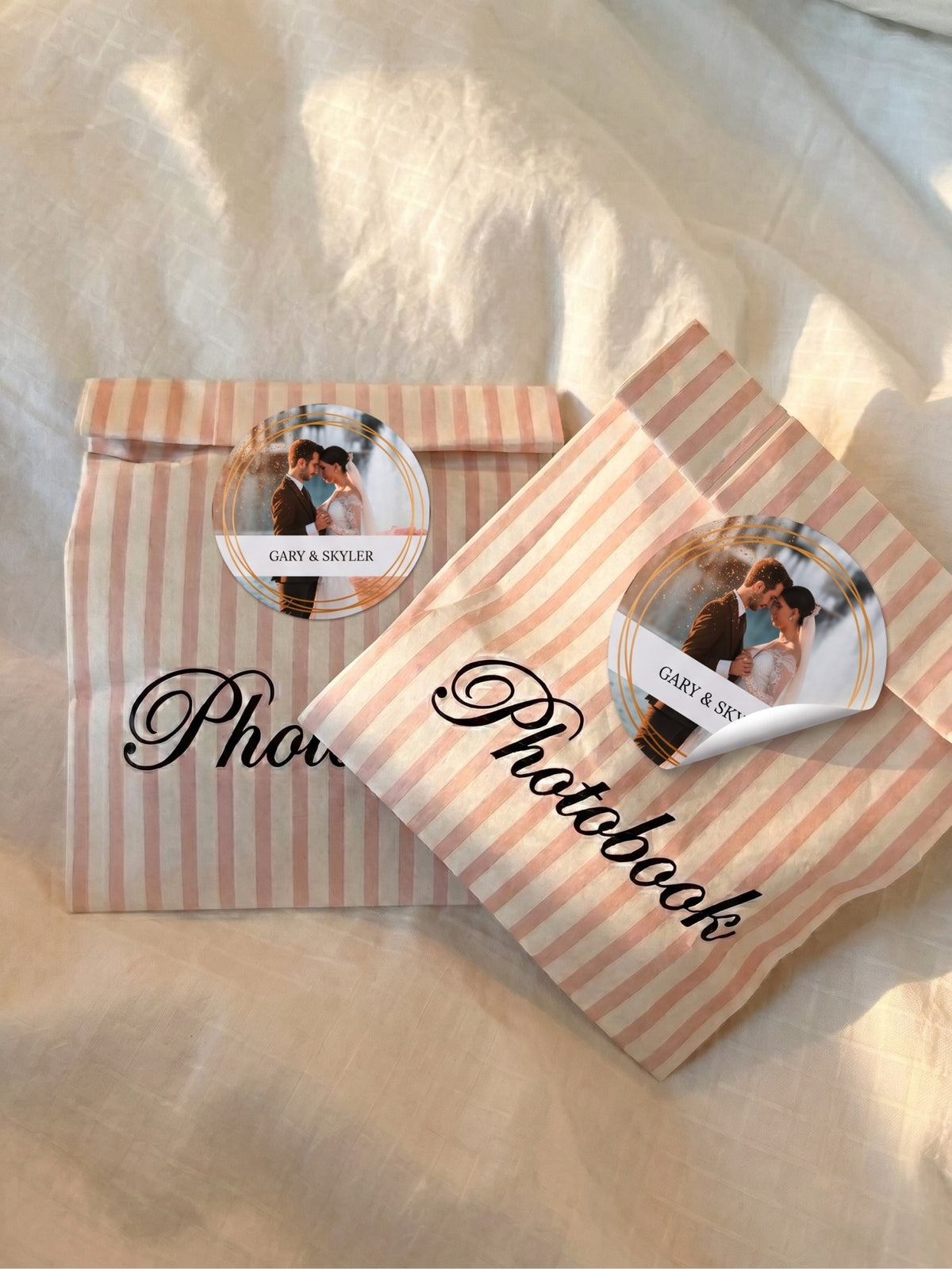 Metallic Glitter Sticker Label