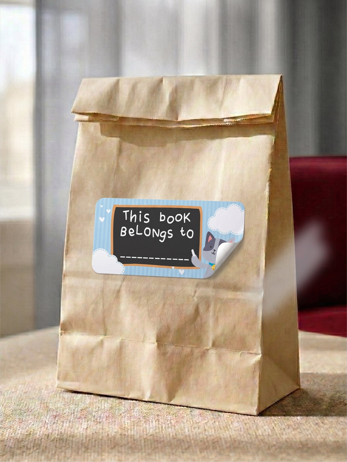 School Chalkboard Sticker Label