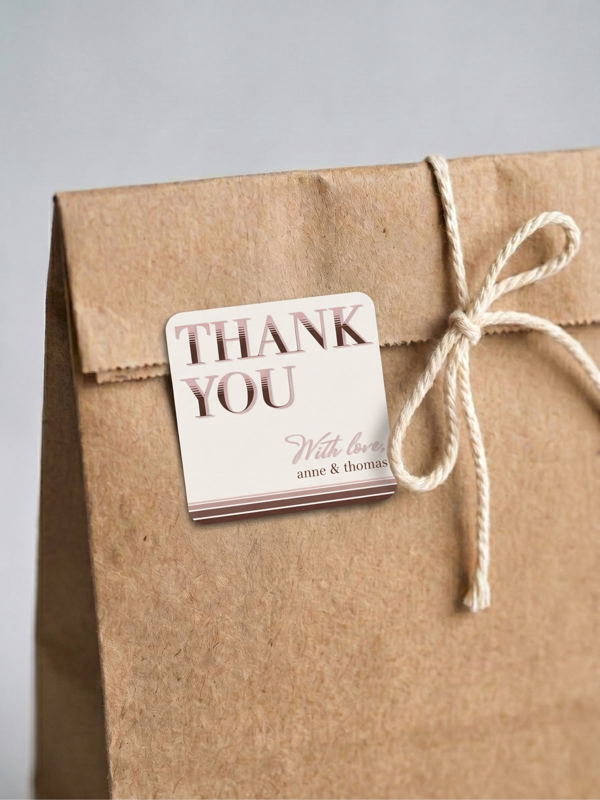 Minimal Thank You Sticker Label