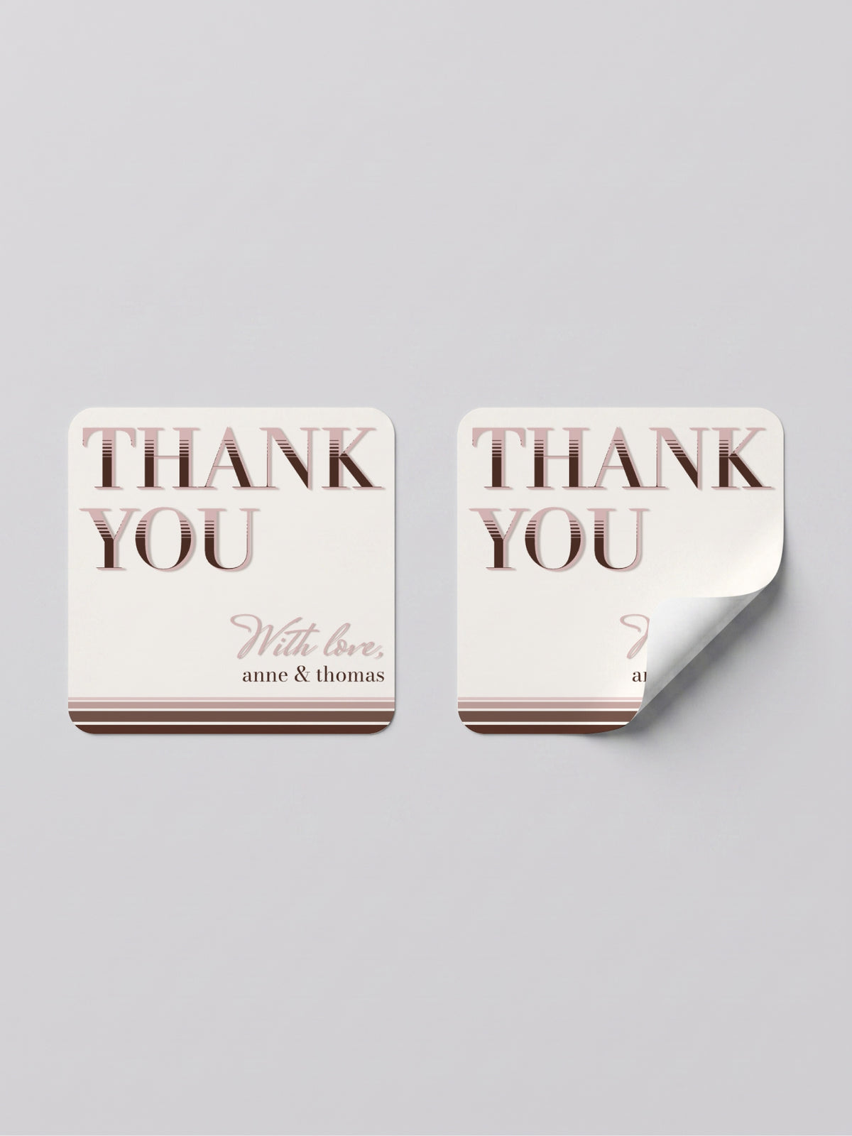Minimal Thank You Sticker Label