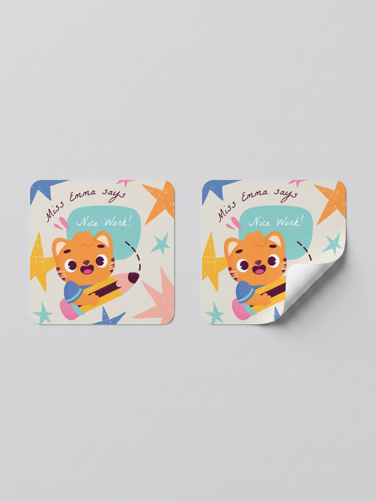 School Praise Sticker Label