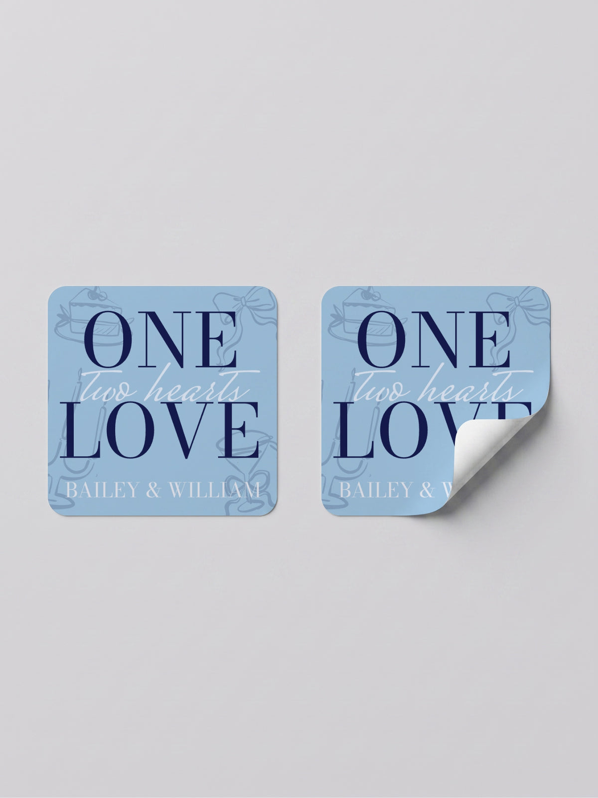 Wedding Love Sticker Label