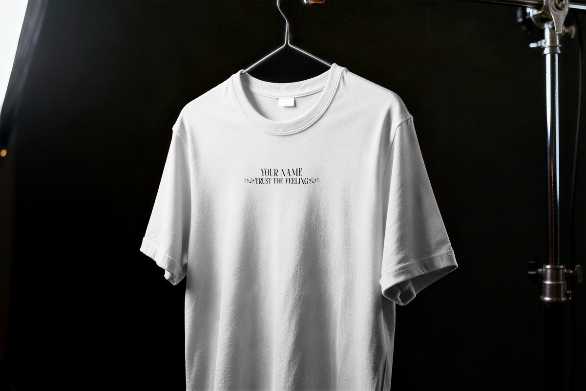 Sunset Trust The Feeling Personalised White Shirt