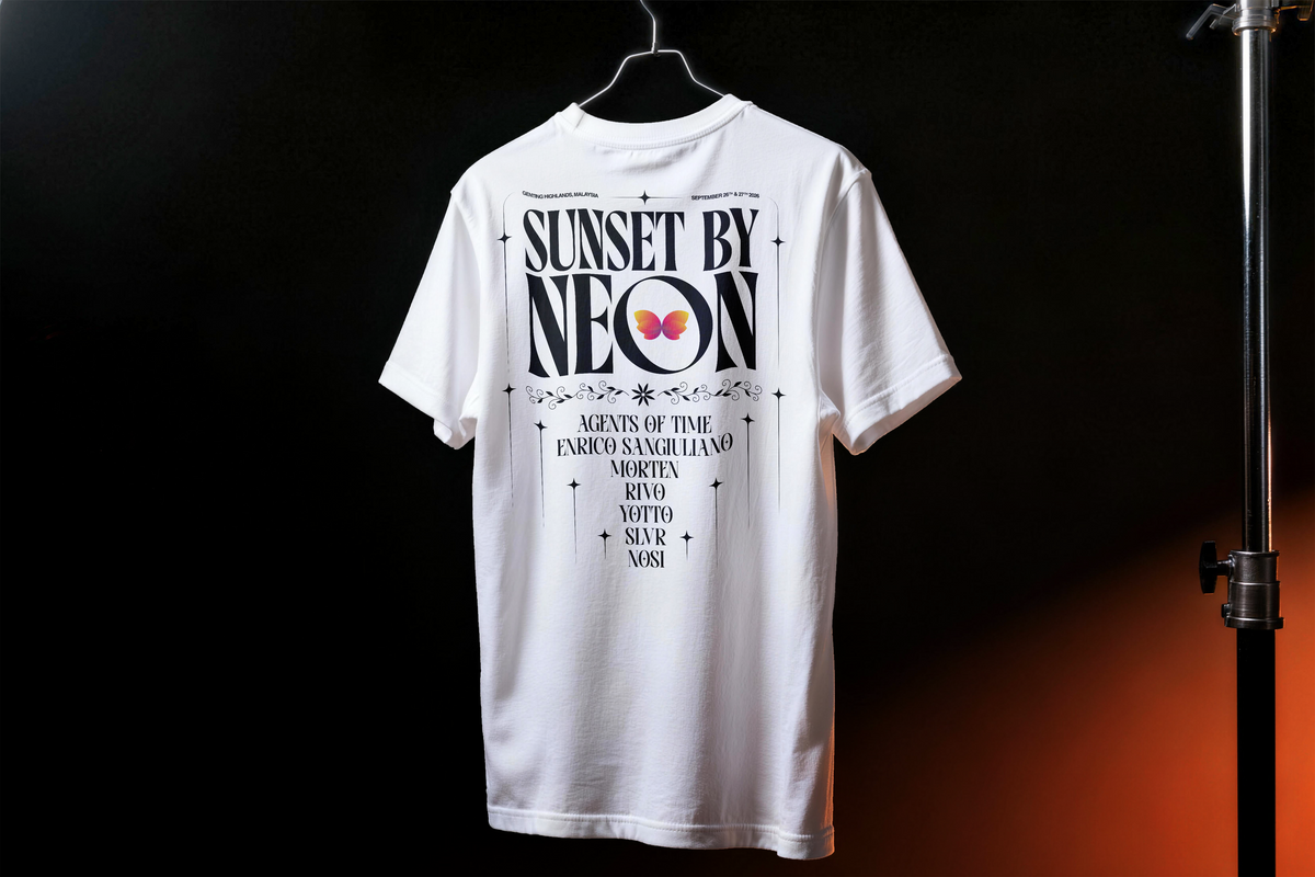 Sunset Trust The Feeling Personalised White Shirt