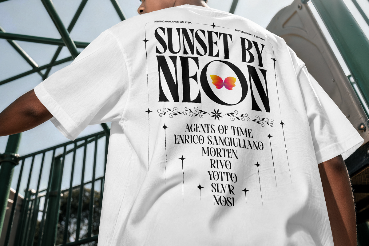 Sunset Trust The Feeling Personalised White Shirt