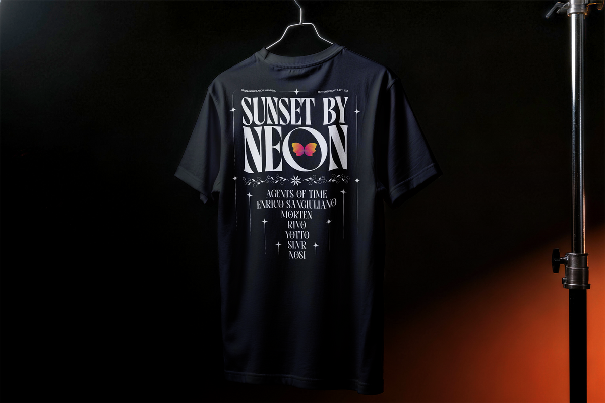 Sunset Trust The Feeling Personalised Black Shirt