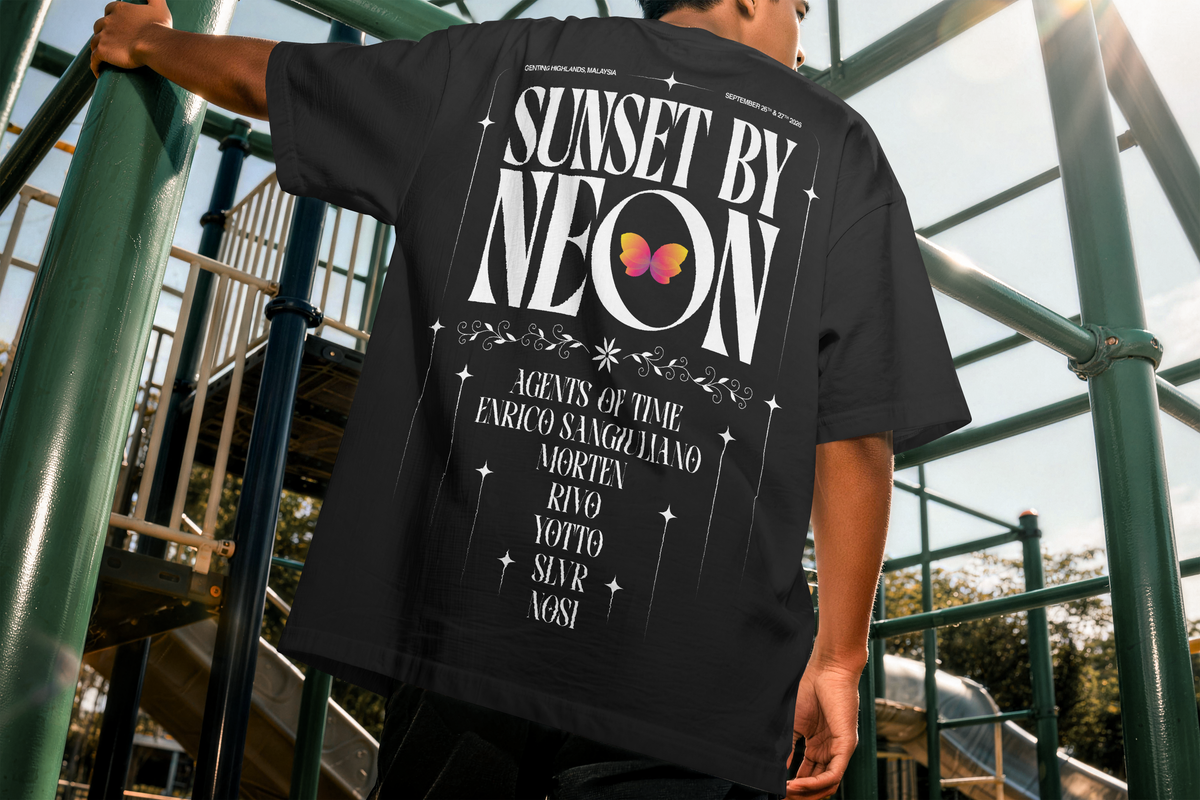 Sunset Trust The Feeling Personalised Black Shirt