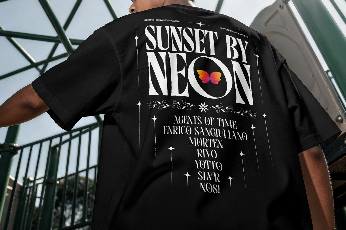 Sunset Trust The Feeling Personalised Black Shirt